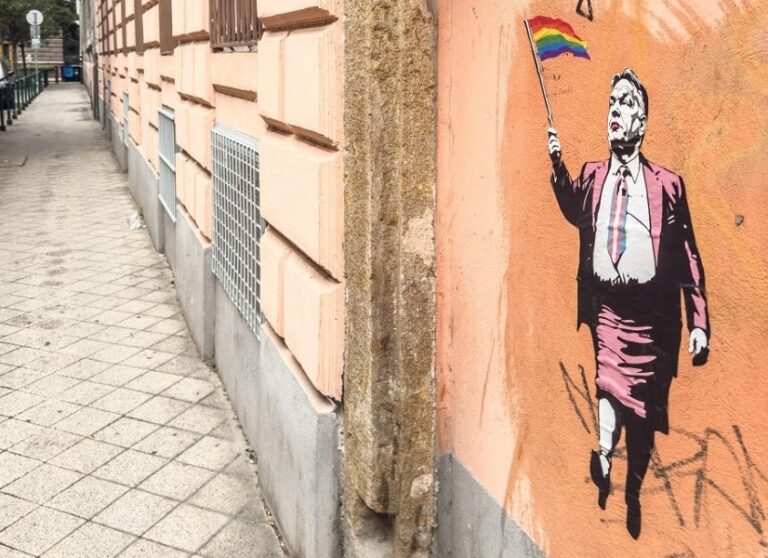Street artist Laika takes aim at Orbán in ahead of Budapest Pride